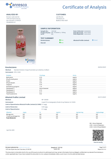 Jubi Kava Strawberry Chill - The Best Tasting Kava Shot!